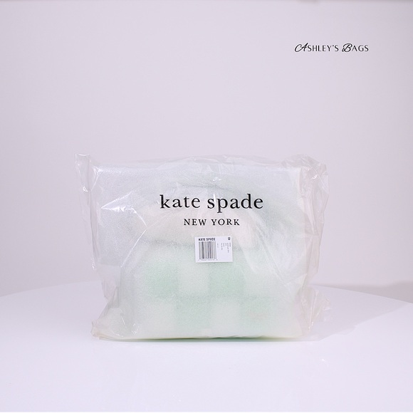 Kate Spade Boxxy Colorblocked East-west Crossbody In Serene Green - Picture 2 of 8